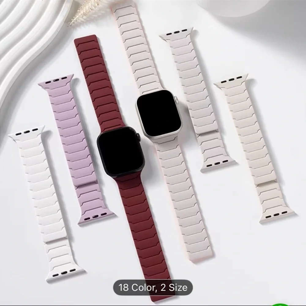 Magnetic Silicone Apple Watch Strap (NEW)